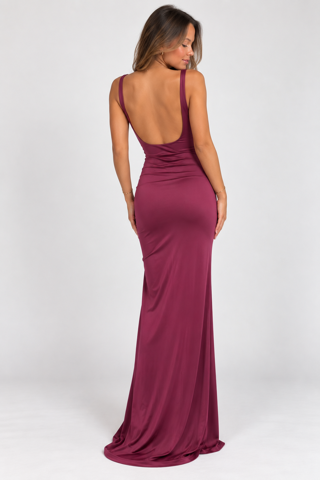 Elowen Plum Maxi Dress