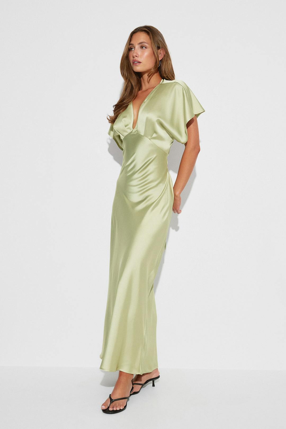 Olivia Green Maxi Dress