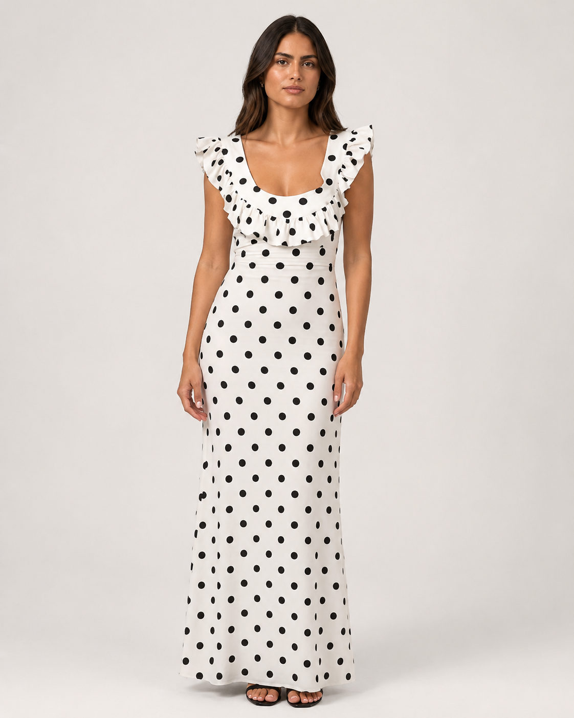 Amalia Polka Dot Maxi Dress