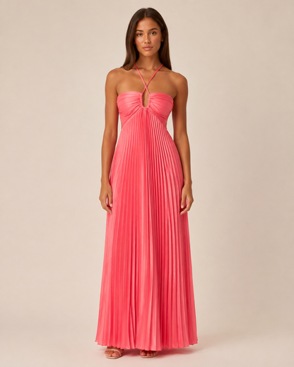 Alessia Pleated Maxi Dress