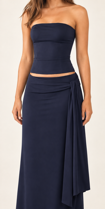 Noelle Midnight Navy Two-Piece Set