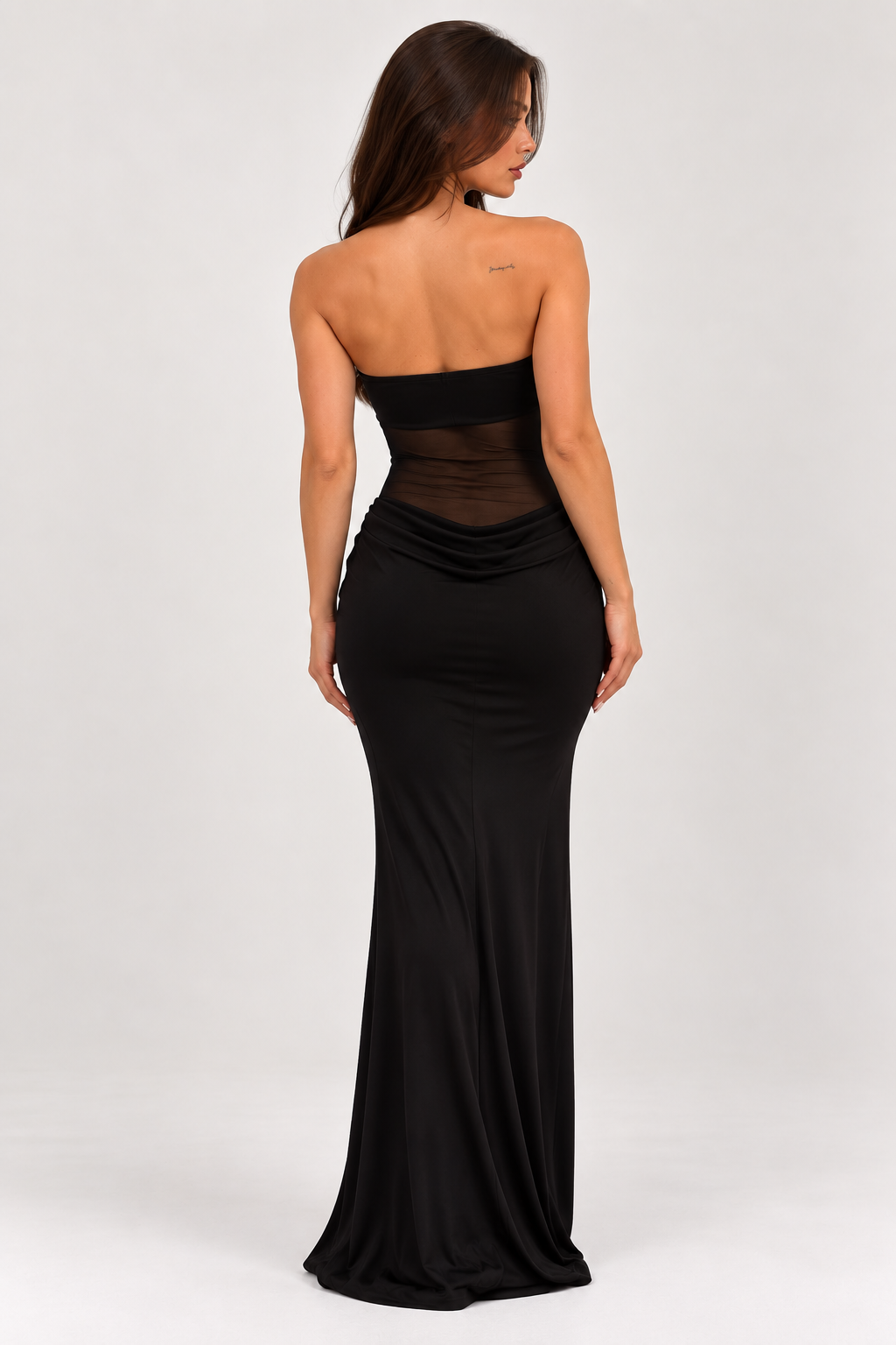 Nyra Mesh Maxi Dress