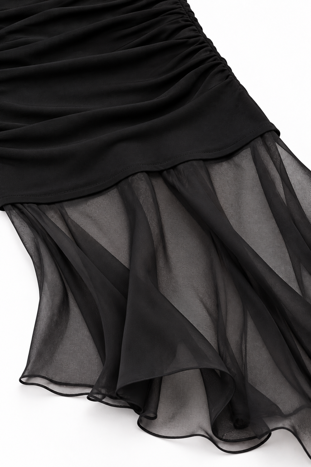 Noelle Strapless Sheer Maxi Dress