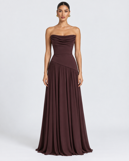 Virelle – Draped Maxi Dress