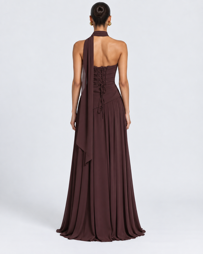 Virelle – Draped Maxi Dress