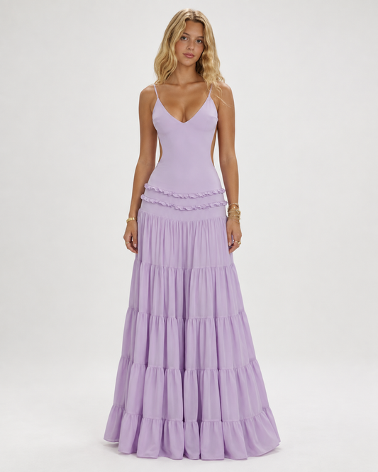 Amoura Lilac Maxi Dress