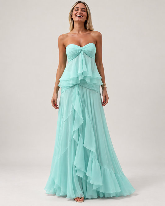 Set Acquamarina Riviera in Chiffon