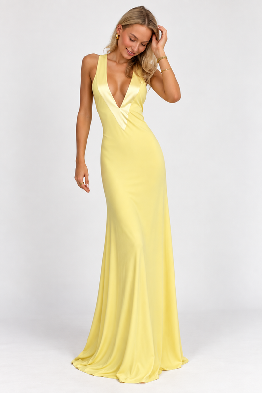 Sienna Lemon Maxi Dress