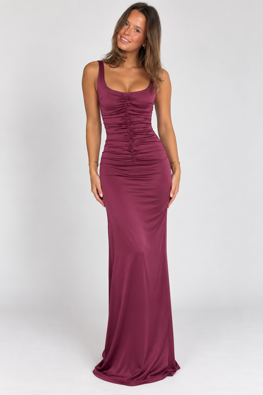 Elowen Plum Maxi Dress