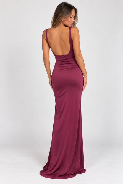 Elowen Plum Maxi Dress