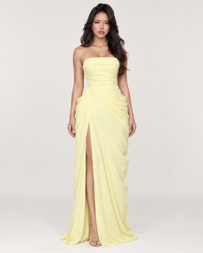 Solenne Draped Maxi Dress