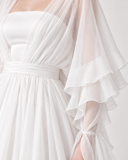 Solenne Chiffon Maxi Dress