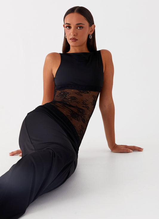 VELA MAXI DRESS – BLACK