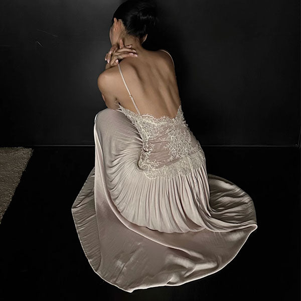 Arisa Ethereal Lace Evening Dress