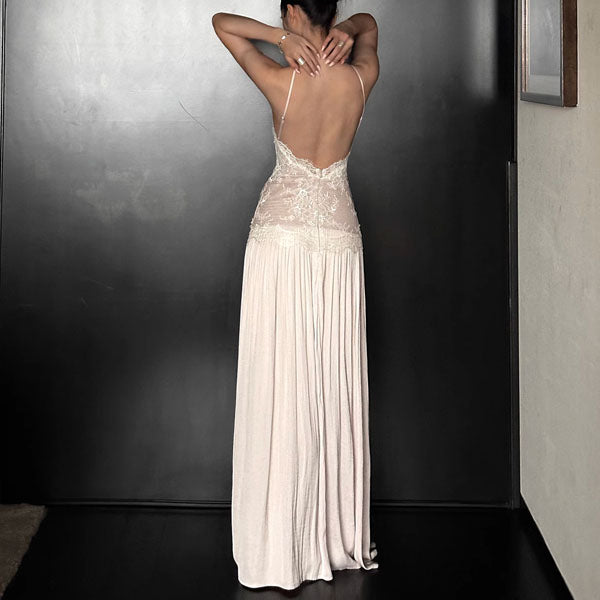 Arisa Ethereal Lace Evening Dress